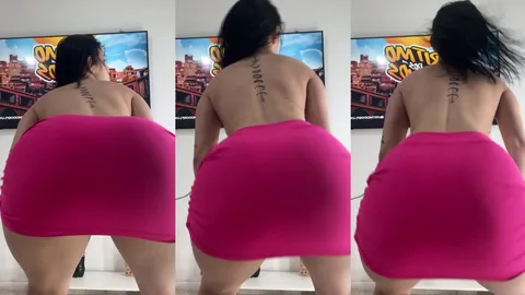 Maria Leite dançando sem calcinha