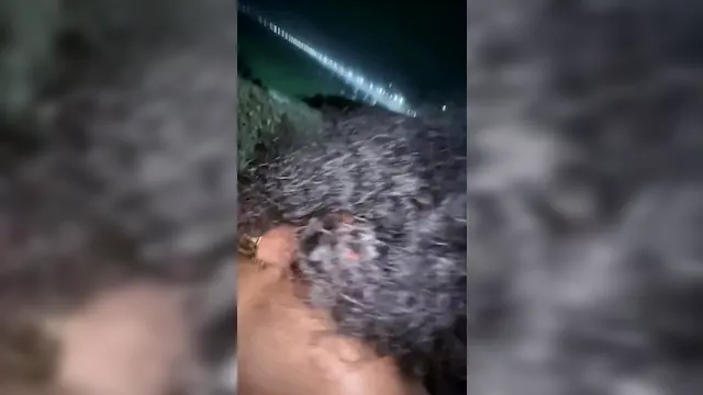 Leaked video of 18-year-old girl fucking on the beach
