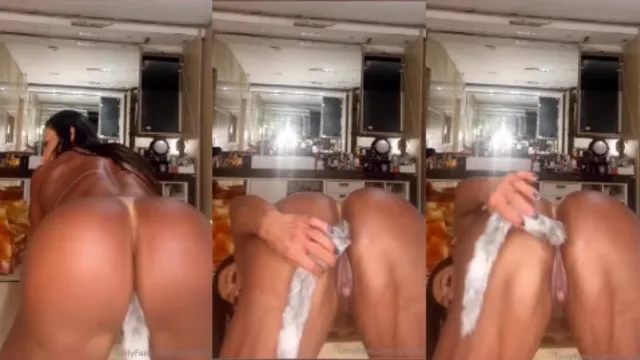 Gracyanne Barbosa nua mostrando o grelo