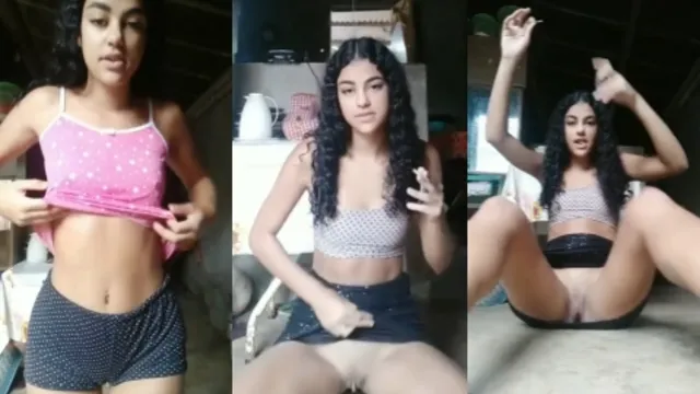 Gostosa Raylla fazendo Live sem calcinha na frente do irmão