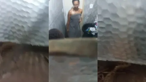 Friend catches nephew eating his naughty aunt in the bathroom