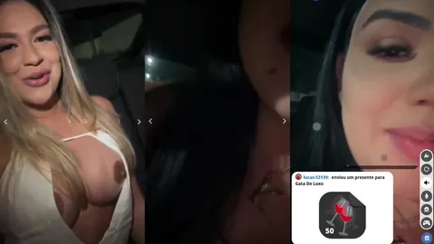 Uber sortudo fodendo duas amigas safadas em live