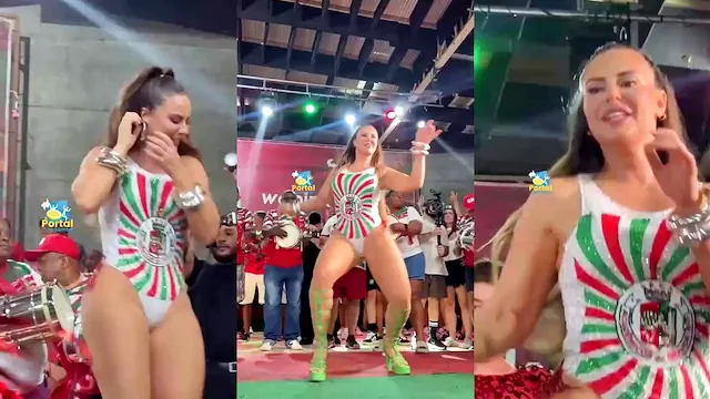 Paolla Oliveira quicando bundão na folia carioca