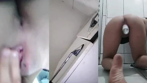 Naughty Babe Vibes Pussy on Video Call & Squirts Rivers