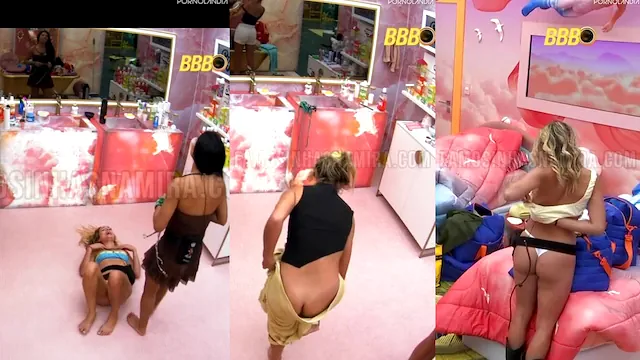 Samira Sagr pelada no BBB26 pagando peitinho