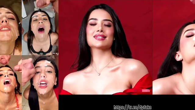 Gozando no rosto das famosas, (GANGBANG FACIAL)