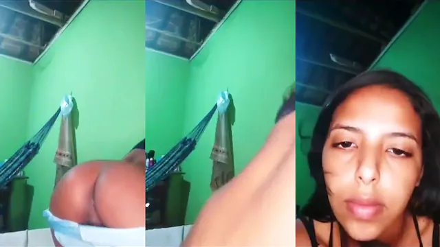 Moreninha baixa renda se mostrando na live