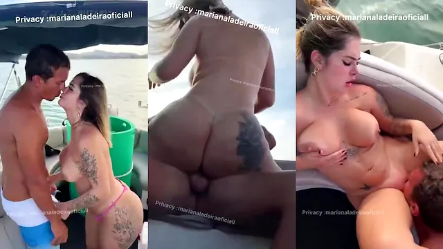 Mariana Ladeira pagando boquete e dando sua buceta e tomando gozada na bunda dentro do bar
