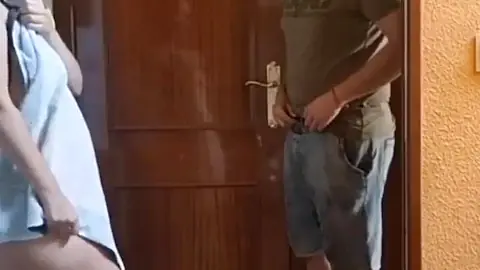 Busty MILF Drops Towel in Front of Delivery Guy