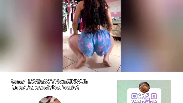 Curvy Teen Twerking on Big Dick for Instagram Challenge