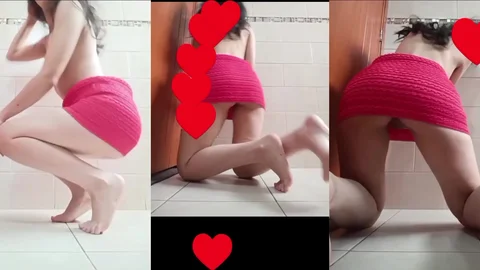 Slim Blonde in River Takes It Rough by Stranger
