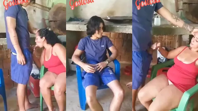 Coroa gostosa não resistiu o tesão e deu pro novinho