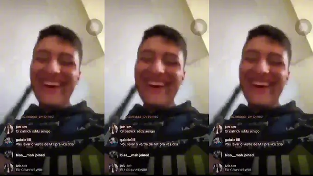Vazou a novinha na suruba na live do instagram