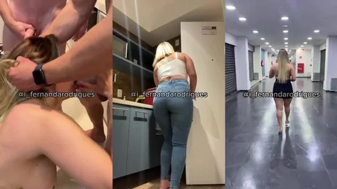 Loirinha gostosa transando no mato