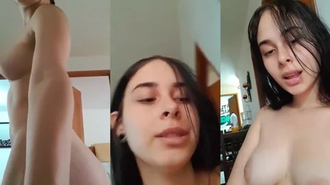 Horny Amateur Masturbates and Moans for the Camera