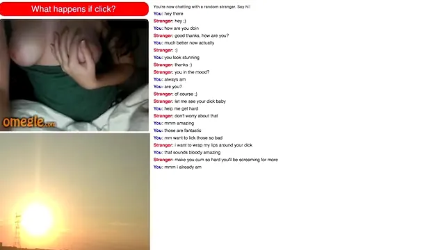Busty Babe Shows Off Her Body to a Stranger