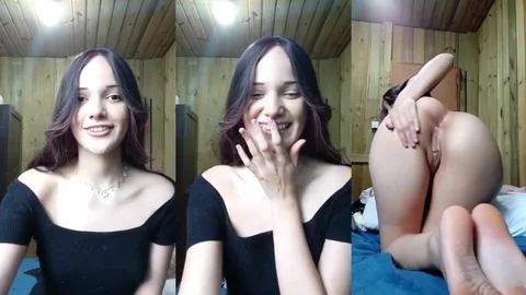 Live - O Chat mandou ficar de quatro e a putinha obedeceu