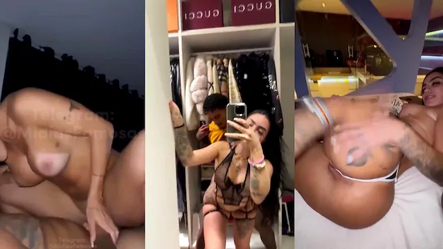 Morena safada sentando no pau e rebolando