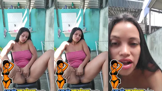 Horny Brunette Gets Pounded Doggystyle on Couch
