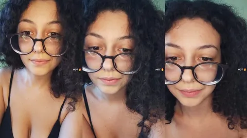 Busty nerd doing live getting ready to go to the party