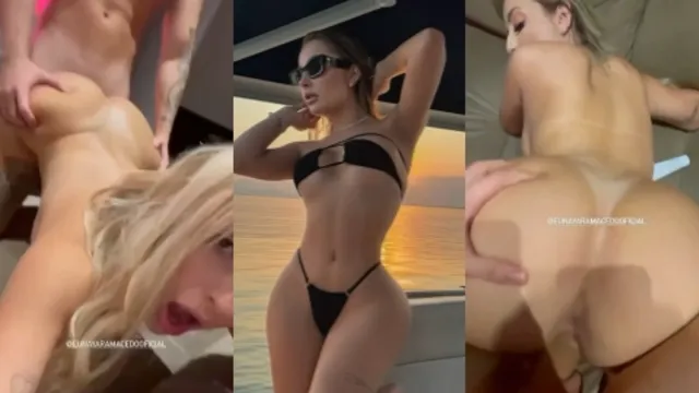Compilado de vídeos da loira Any Awuada fodendo nua