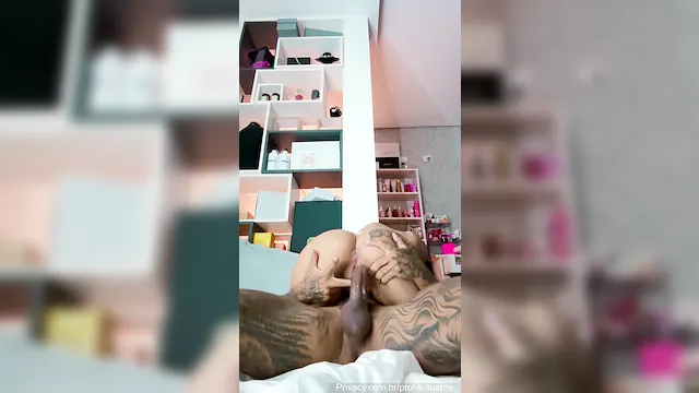 Funk singer from onlyfans Badmi fucking sitting on the stick