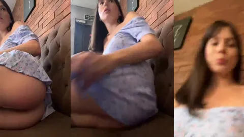 Rabuda tentando disfarçar mostrando seu rabão grande
