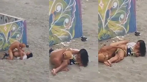 Fudendo novinha na praia