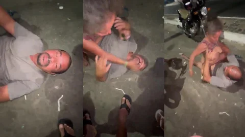 Mature Couple Fucks in the Middle of the Street