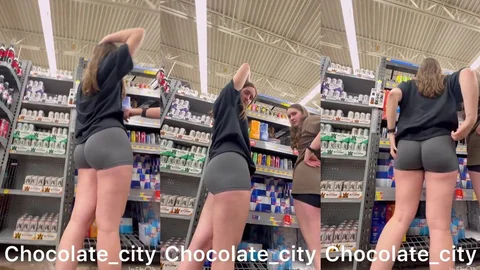 Horny Twins Get Caught Fucking in Walmart