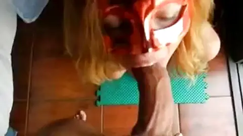 Horny Blonde Deepthroats Cock Until Gagging