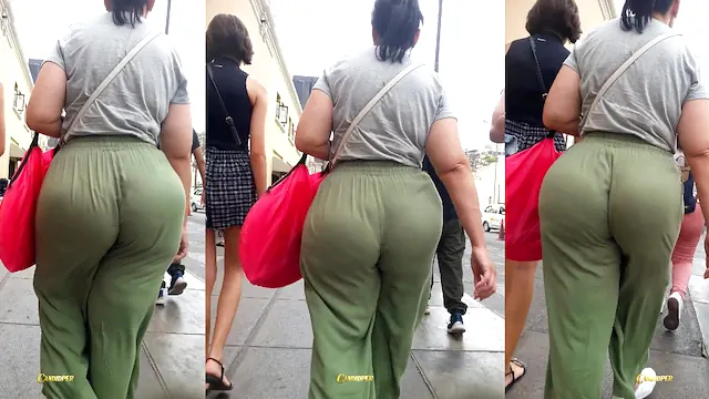 Horny Latina MILF Shows Off Her Big Soft Ass