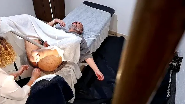Horny Patient Gets Fucked by Doctor's Strap-On During Prostate Exam