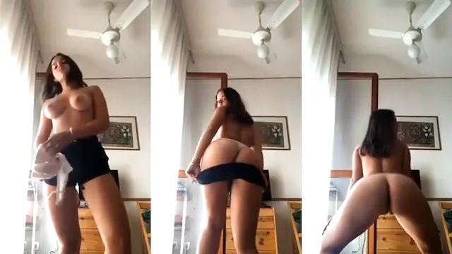 Novinha peituda tirando a roupa, gostosa demais