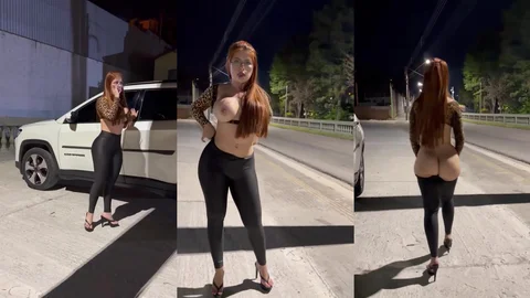 Kelly Cris se exibindo na rua PT2