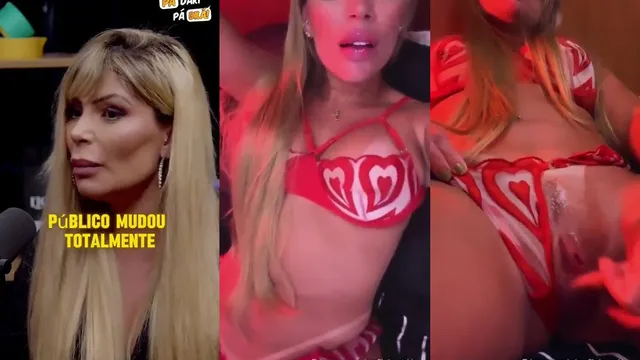 Safada foi vazada no podcast e logo depois se masturbando