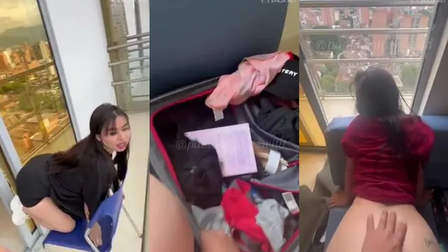 Paola Suárez transa com sua amiga no último andar