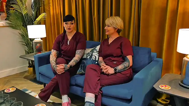 Alternative Therapy Clinic Lesbian Gangbang With Vibrators And Dildos