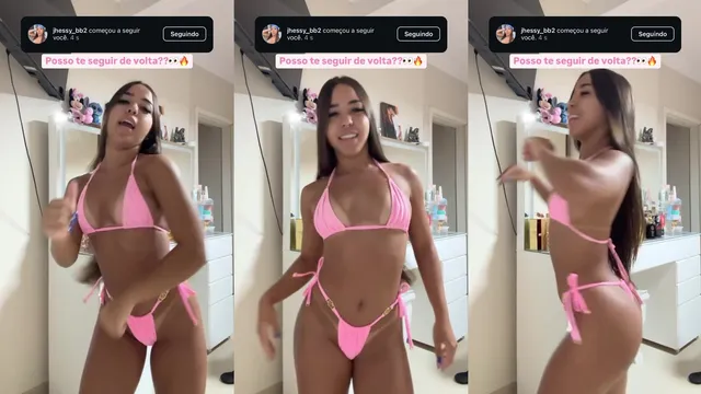 Morena do instagram dançando