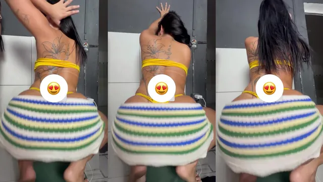 Rabudas dançando funk mostrando calcinha