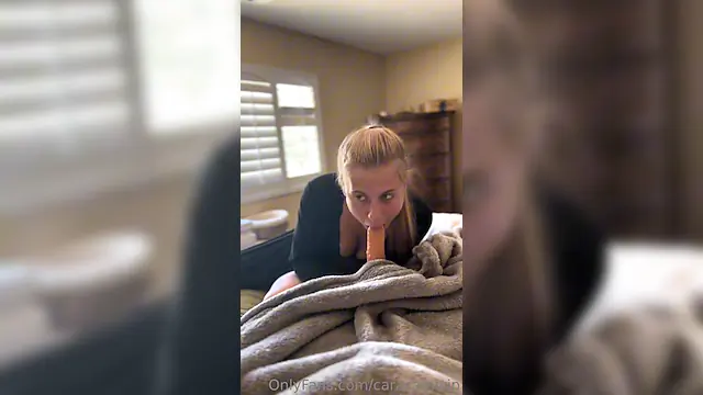 Horny Blonde Masturbates Her Pink Pussy on OnlyFans