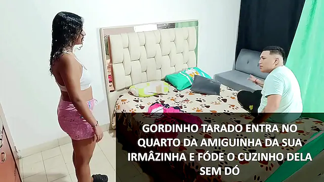 Horny Guy Hides in Sister's Friend's Room and Puts It in Her Tight Ass