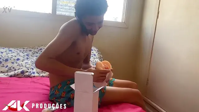 Horny Blonde Gets Her Ass Filled as a Christmas Gift