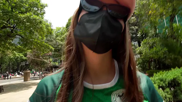 Horny Latina Sucking Cock for Her Biggest Fan