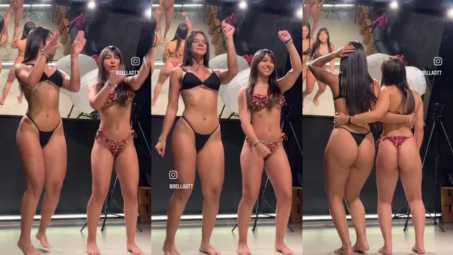 Isabella Duarte e amiga gostosa dançando