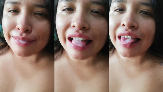 Sexy Latina Amateur Swallows Creampie After Cosplay