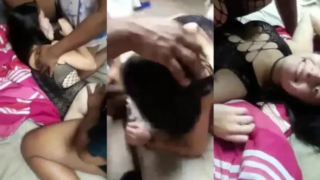 Pale Amateur Takes Two Cocks at Once