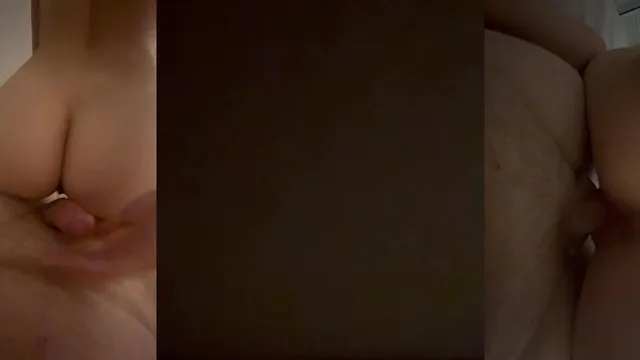 Novinha da buceta apertada sentando com força na rola