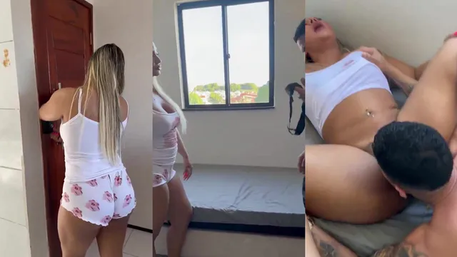 Horny Tanned Brunette Flaunts Her Big Ass on Camera