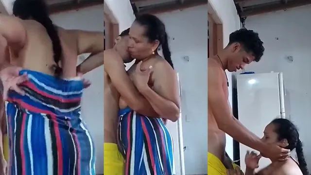 Sobrinho pauzudo pegou a tia gostosa